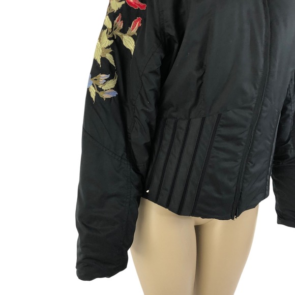 Rare Vintage Obermeyer Floral Embroidered Ski Snow Puffer Jacket Womens Size 12 - Picture 5 of 16